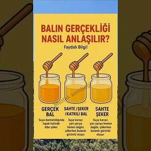 Sahte Bal Nasıl Anlaşılır En Basit Su Testi